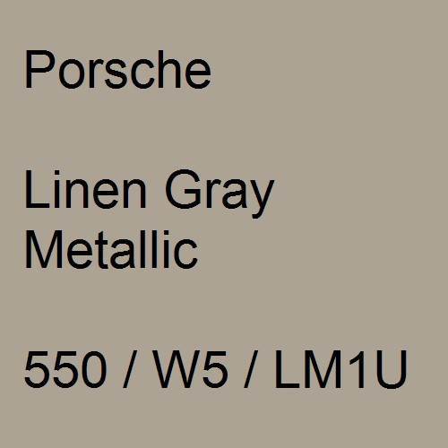Porsche, Linen Gray Metallic, 550 / W5 / LM1U.
